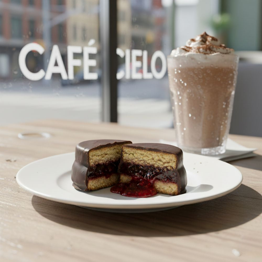 Alfajor Keto Vegano Frambuesa