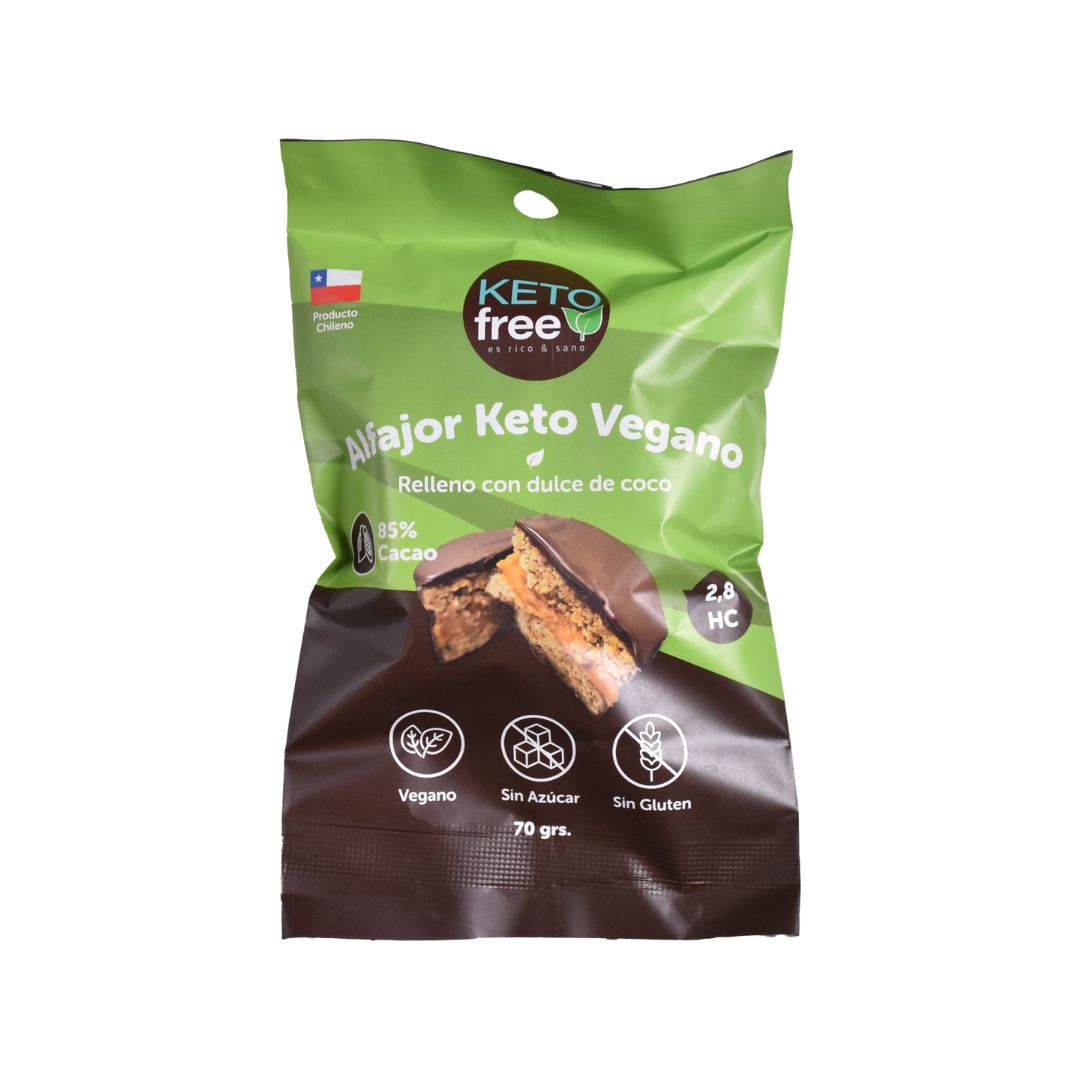 Alfajor Keto Vegano dulce de coco