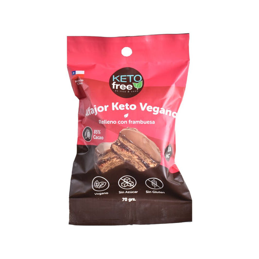 Alfajor Keto Vegano Frambuesa