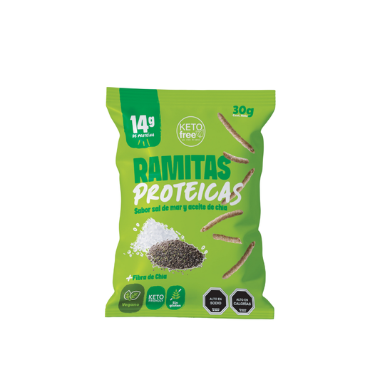 Ramitas Proteicas sabor sal de mar y aceite de chía